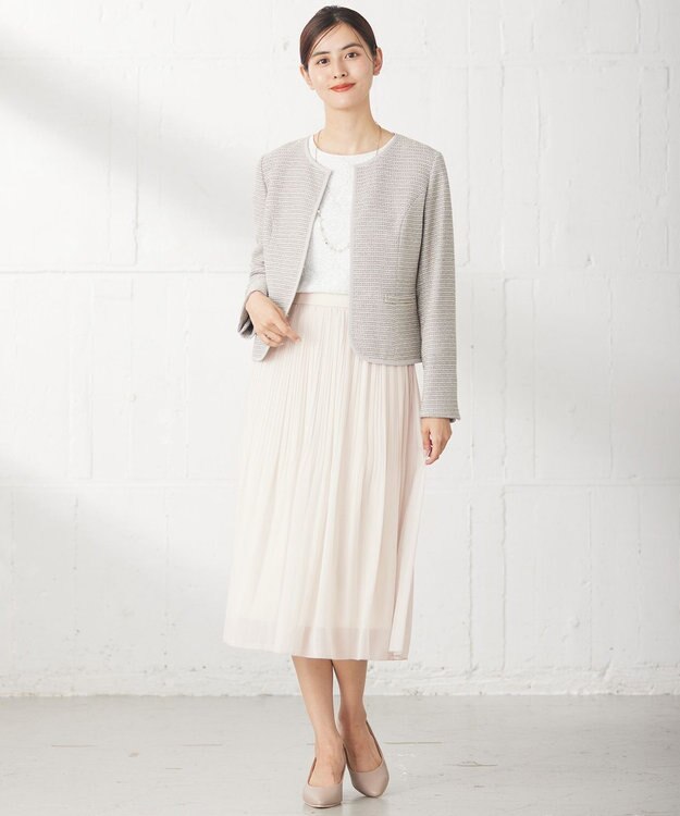 ANY SIS 【洗える】レイヤードレース ブラウス オフ