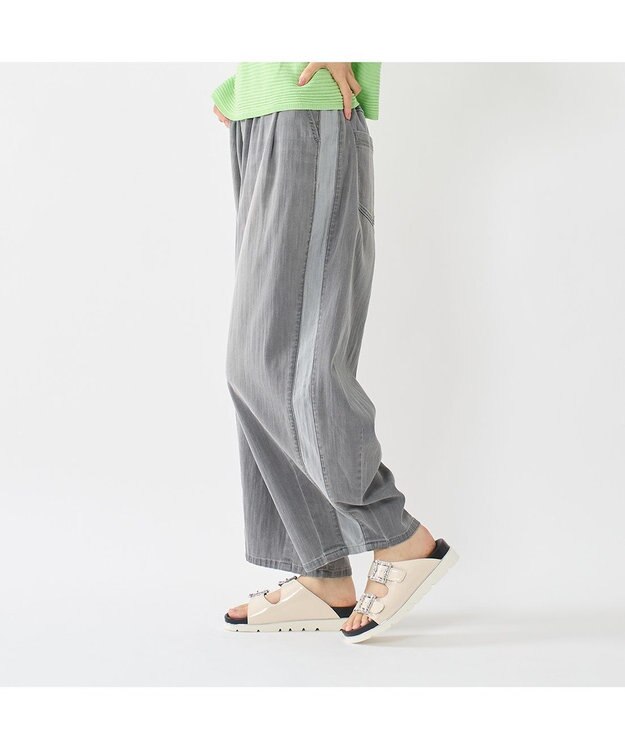 MODE ET JACOMO <carino>厚底ビジューバックルサンダル アイボリー