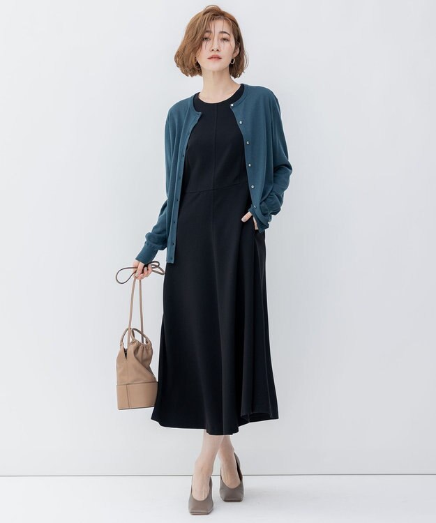 23区 【洗える/アンサンブル対応】サステナブルウール カーディガン グリーン系