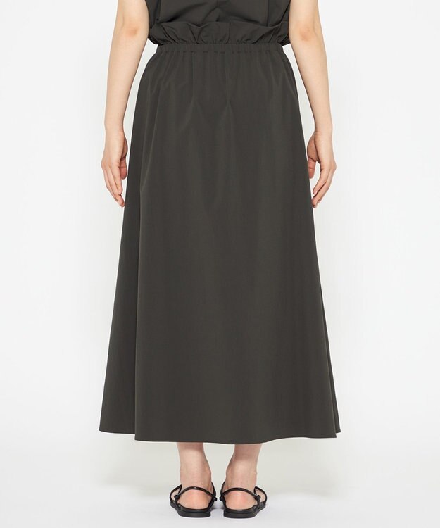 uncrave 【撥水・接触冷感・UVカット・洗濯機洗い可】マルチファンクションナイロン フレアスカート（uncrave STANDARD） スレートA