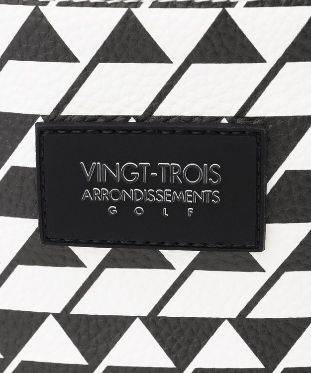 23区GOLF 【UNISEX】フラッグ総柄ボディバッグ　ラウンドにもタウンユースにも使える！ ブラック系5