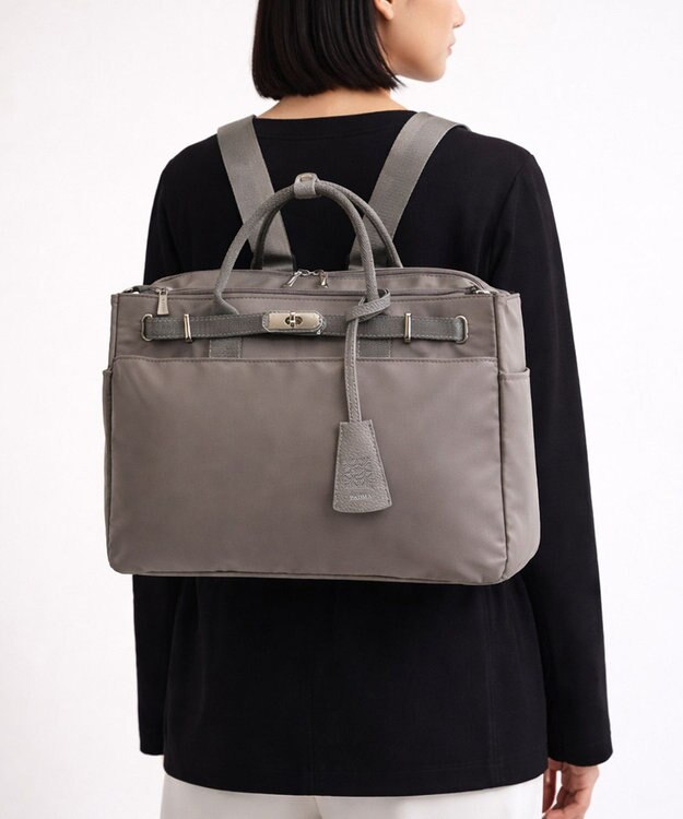 style code 【ナイロン４WAY仕様】ショルダー　リュック　PC収納可能 グレー