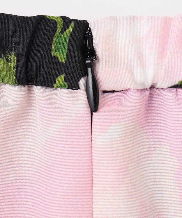 GRACE CONTINENTAL グログランボタニカルスカート ブラック