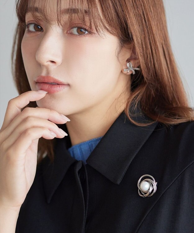 Tiaclasse サークルパールブローチ シルバー