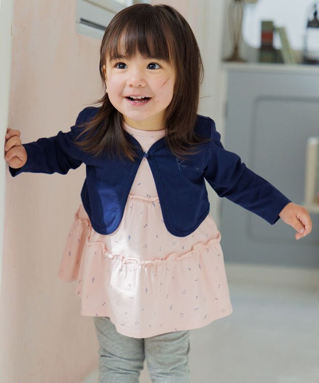 組曲 KIDS 【80-90㎝】 ギフトボックス　シンフォニー ワンピースセット ピンク