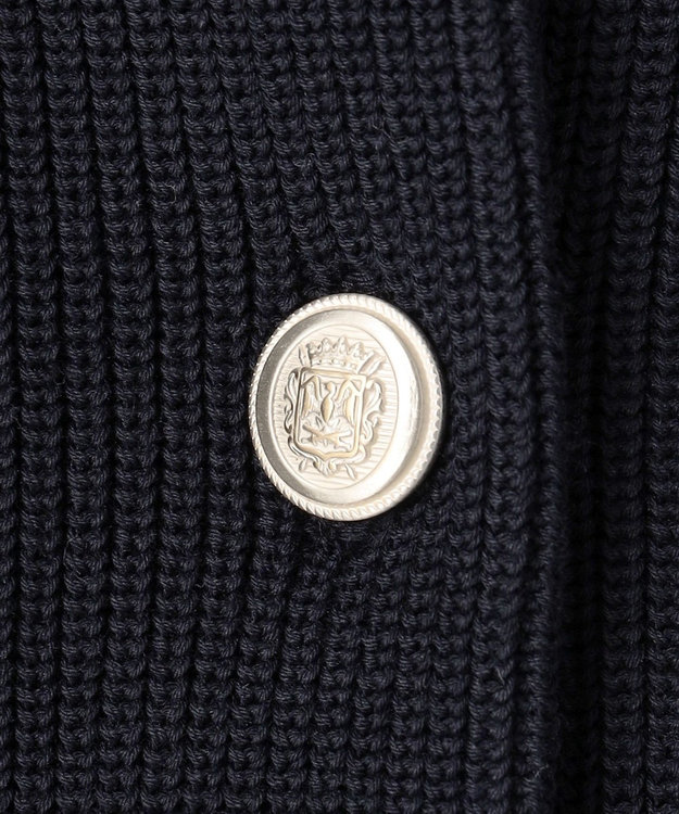 J.PRESS LADIES 【洗える】ORGANIC GASS COTTON クルーネック アウター ネイビー系