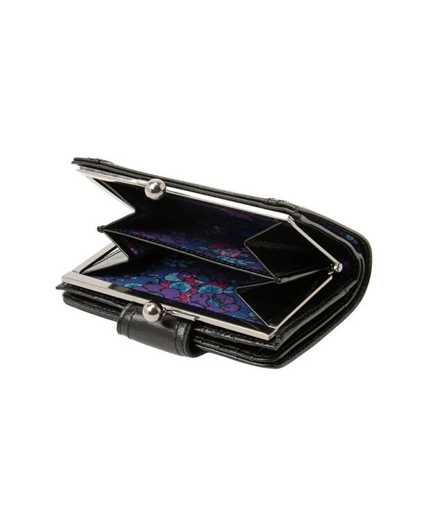 ANNA SUI ナーシャ 口金二つ折り財布 クロ