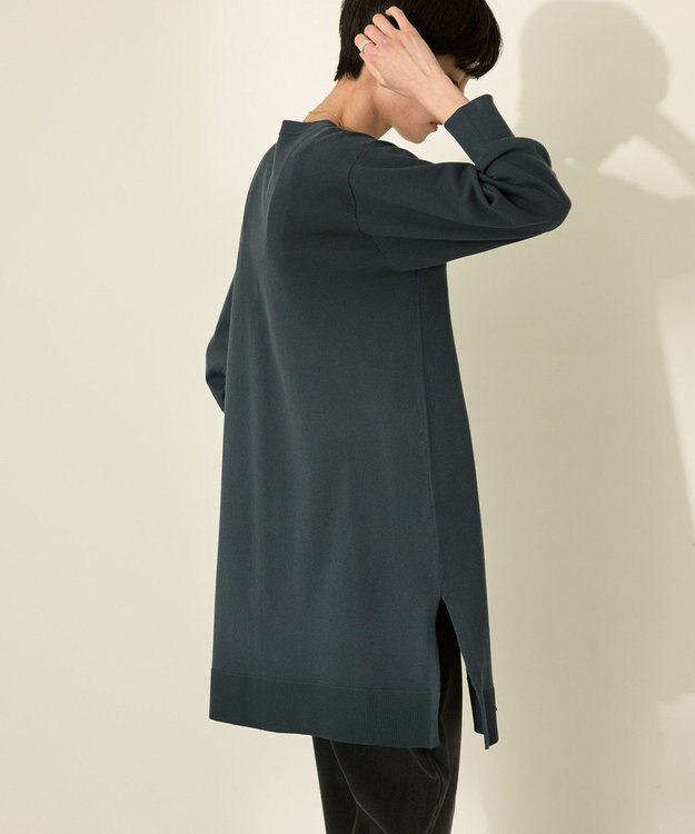 AMERICAN HOLIC ウォッシャブルVネックロングカーディガン Navy