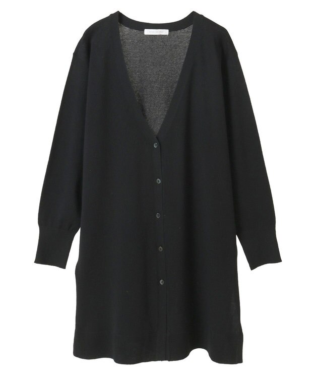 AMERICAN HOLIC ウォッシャブルVネックロングカーディガン Black