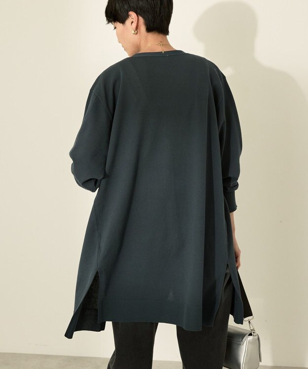 AMERICAN HOLIC ウォッシャブルVネックロングカーディガン Navy