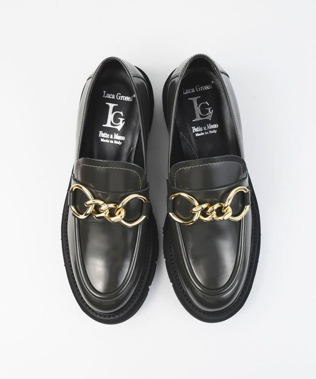 BONTRE 【LucaGrossi/ルカグロッシ】厚底チェーンローファー/H501M-UA グレー