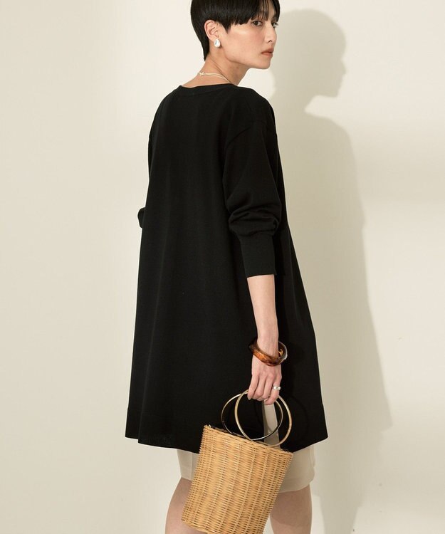 AMERICAN HOLIC ウォッシャブルVネックロングカーディガン Black