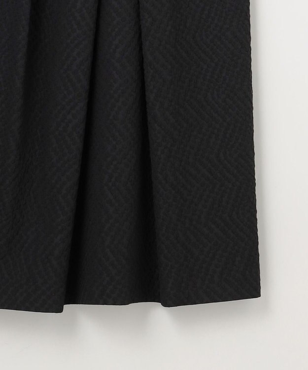 J.PRESS LADIES 【WEB限定】POP UPジャカード ワンピース 【WEB限定】ブラック系