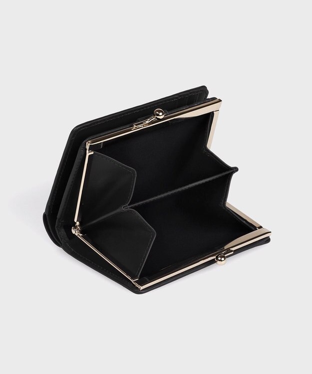 Paul Smith マーケトリースワールラビット がま口2つ折り財布 ブラック