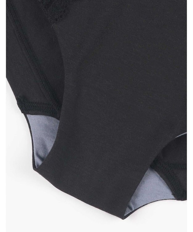 une nana cool リニューアル【綿混】ビタードットコットン ショーツ ブラック