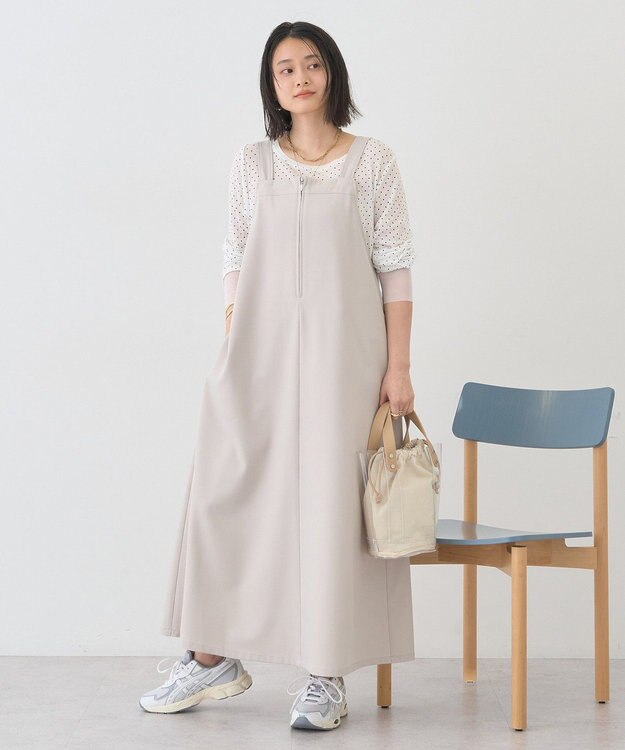 AMERICAN HOLIC 【前後2WAY】ZIPジャンスカ Gray Beige