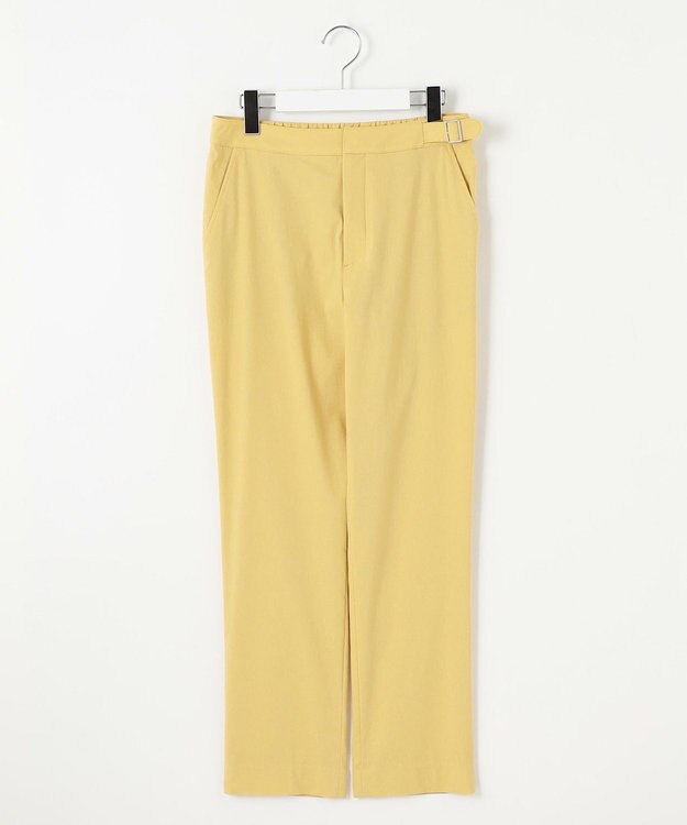 J.PRESS LADIES 【洗える】セルロースリネンストレッチ テーパード パンツ マリーゴールド系