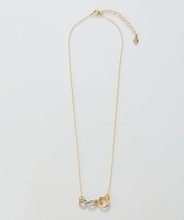 Phoebe 【金属アレルギー対応】ミックスループメタルネックレス　ゴールド　ニッケルフリー ゴールド