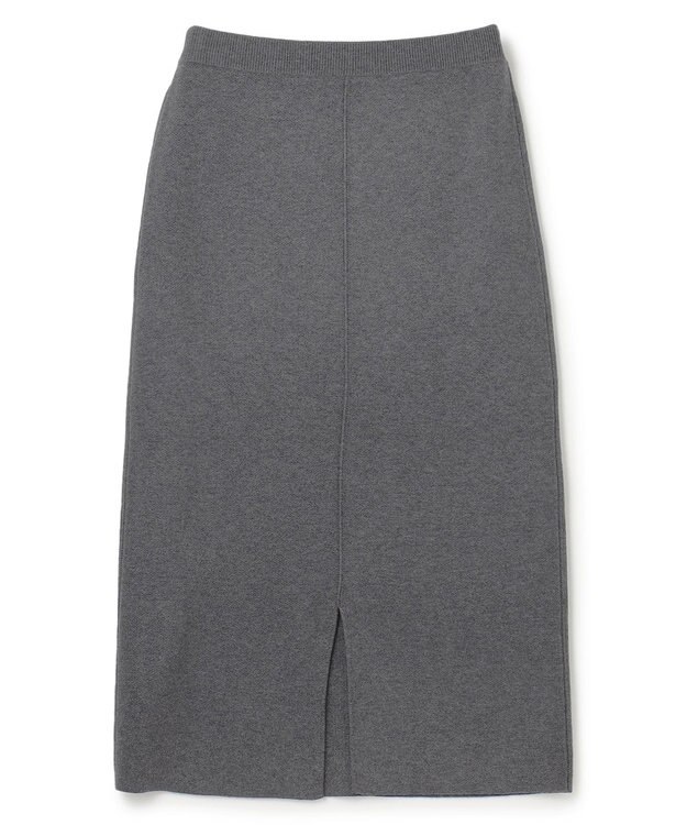 UNFILO ナローライン ニットスカート チャコール