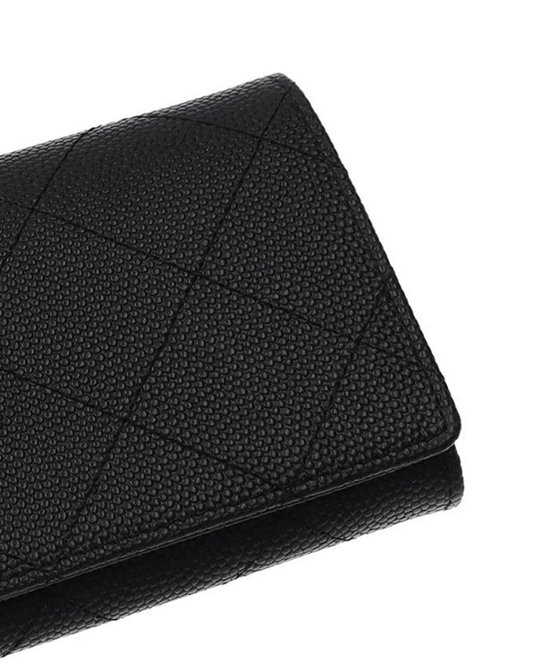 CLATHAS ベール 被せ長財布 ブラック