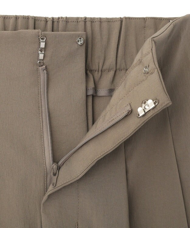 YECCA VECCA ドライタッチストレッチワイドパンツ Dark Beige