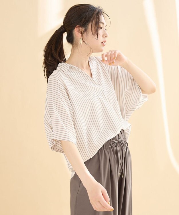 ANY 【WEB限定】オーバルピアス（両耳用） ライトゴールド