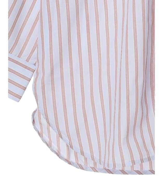 Green Parks イージーケア　ドビーストライプシャツ Sax