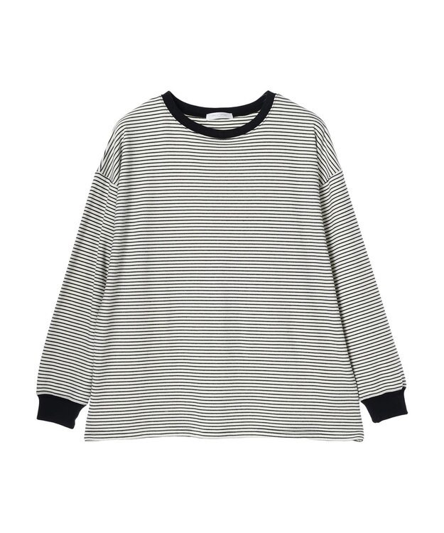 Green Parks マシュマロタッチボーダープルオーバー Off White