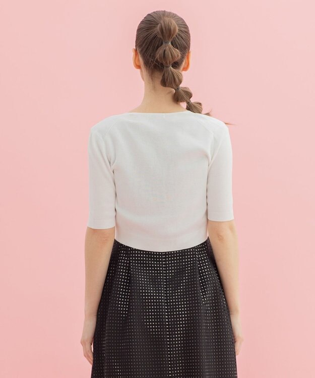 TOCCA 【洗える！&UV CUT】TREFOIL ボレロ アイボリー系