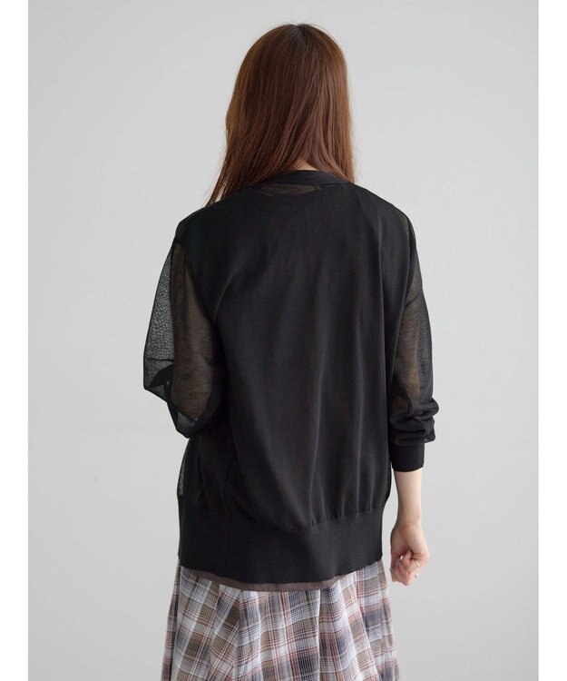 Te chichi 14GミドルVネックカーディガン《2026 SUMMER LOOK item》 ブラック