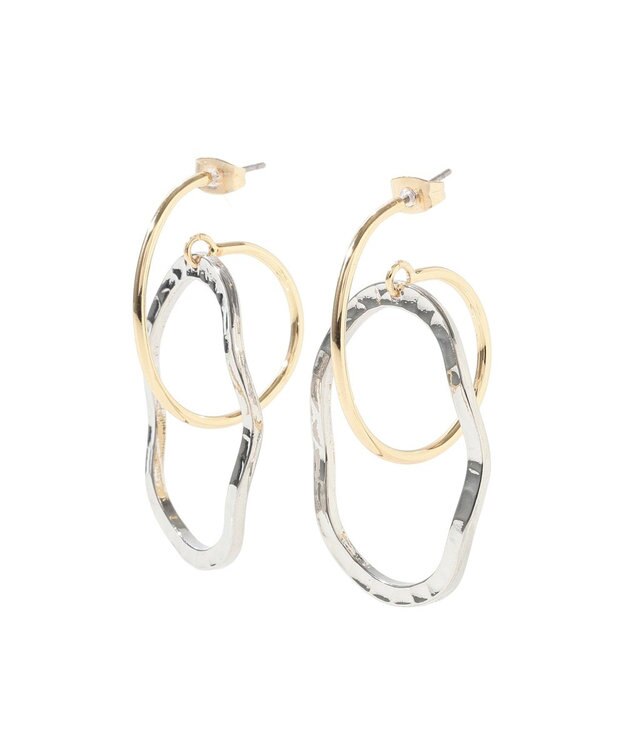 YECCA VECCA オーバルフープピアス Silver