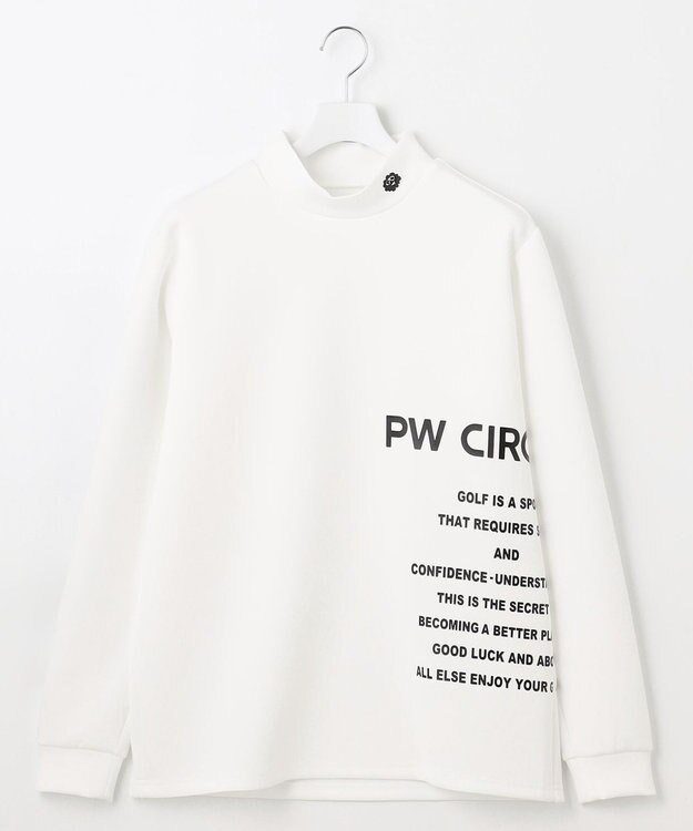 PW CIRCULUS 【ストレッチ / 快適 / 一枚でサマになる】【MEN】NEW ロゴモック T ホワイト系