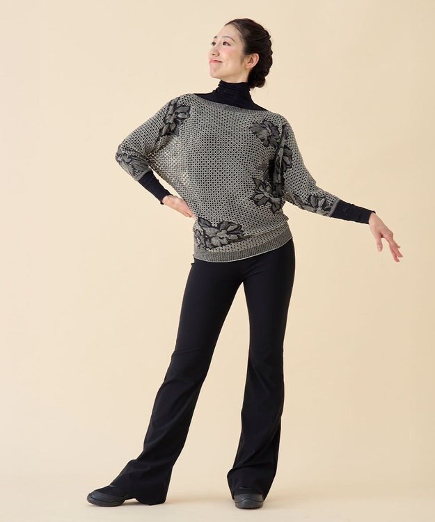 Chacott 【ノーソーイングニット】リバーシブルルーズフィットトップ グレー