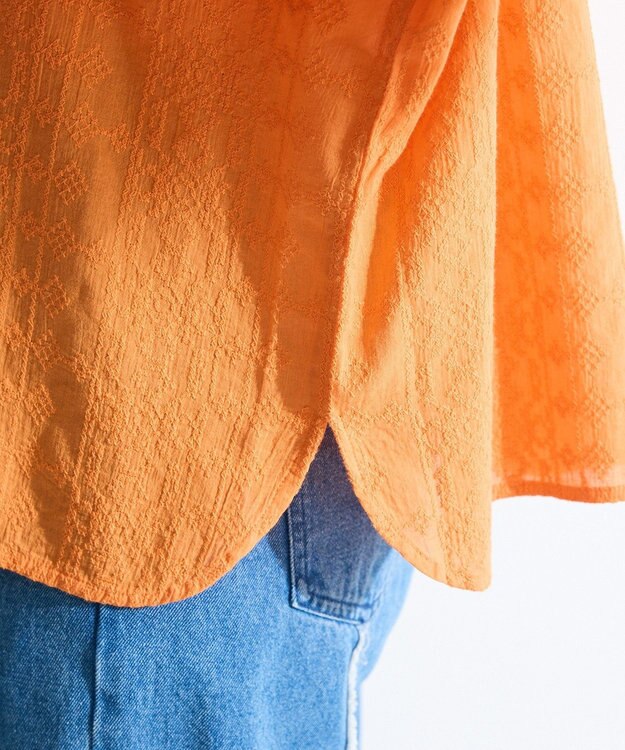 Green Parks Ｉ　ＳＥＴ２点　刺繍ブラウス＋タンクトップ Orange