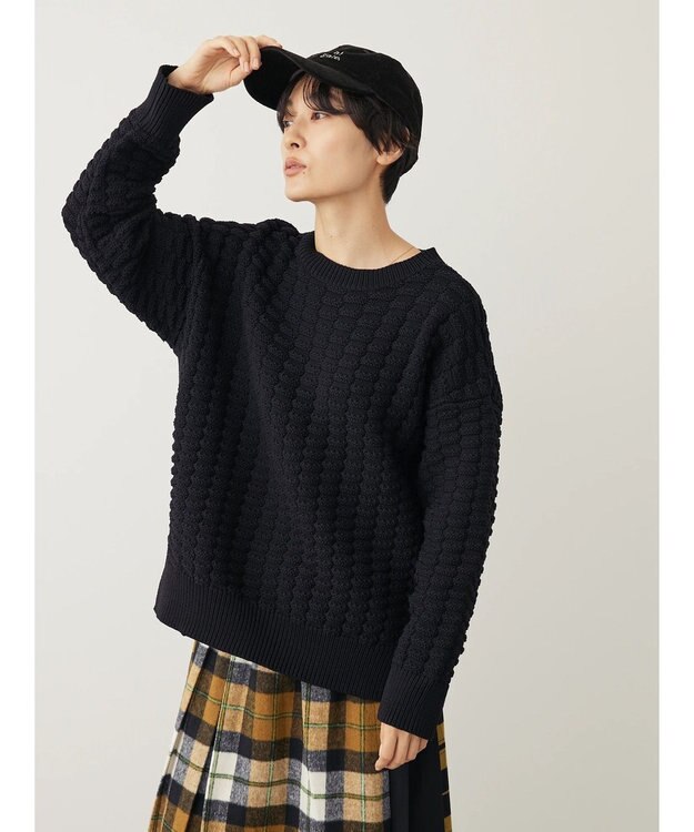 AMERICAN HOLIC エコカルットポコポコプルオーバー Black