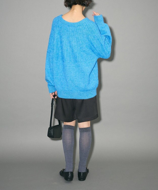 Green Parks ボウタイリボン付きニット Light Pink