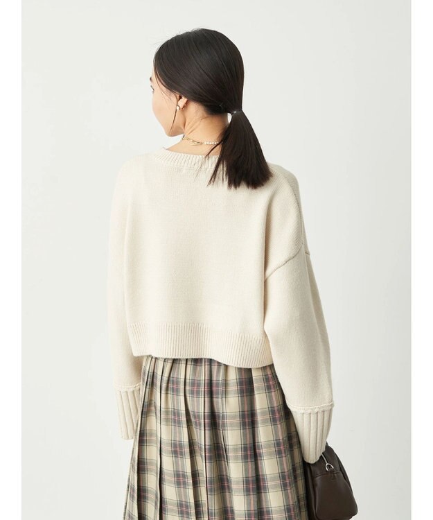 earth music&ecology ワイドスリーブプルオーバー Ivory