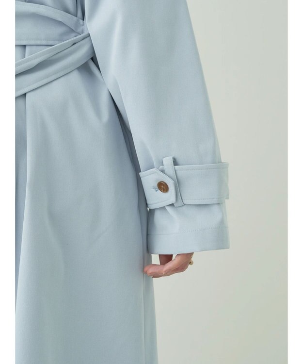 earth music&ecology 着流しロングトレンチ Sax