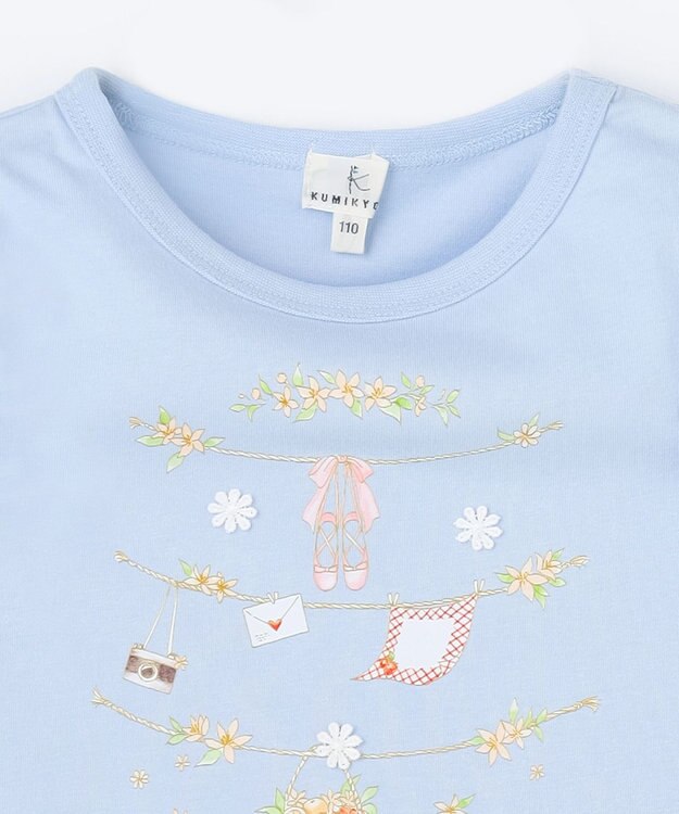 組曲 KIDS 【110-140㎝】 フルーティーブリーズTシャツ ブルー
