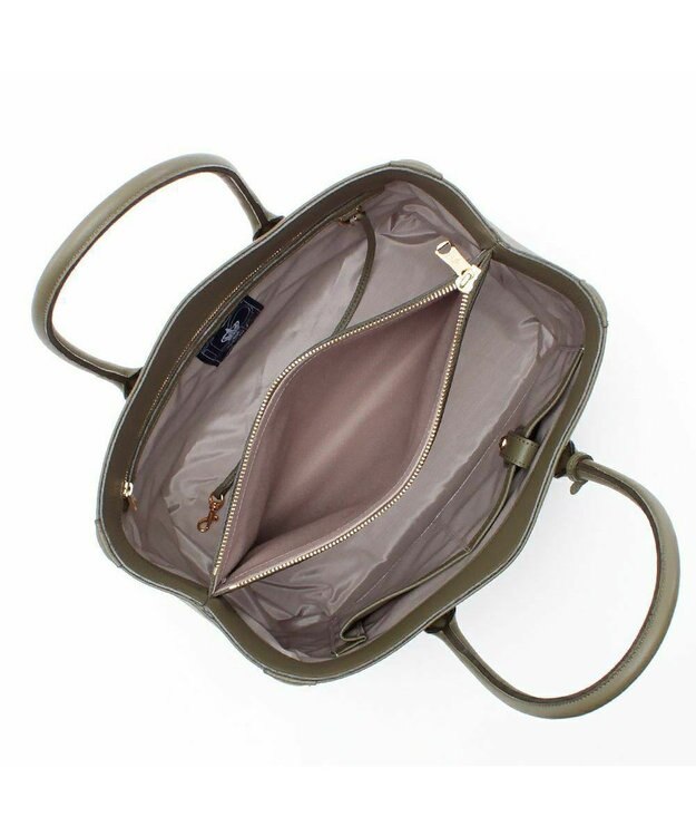 A.D.M.J. 【牛革】トートバッグ 32cm　（Dカンなし） ウグイス