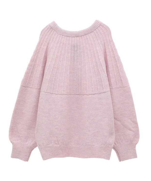 Green Parks ボウタイリボン付きニット Light Pink