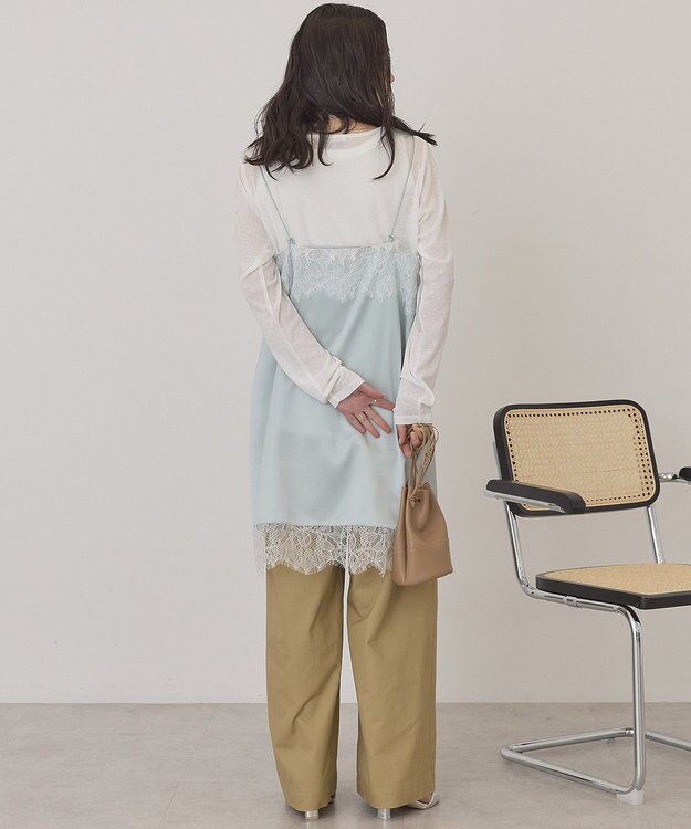 AMERICAN HOLIC レースサテンキャミワンピース Mint