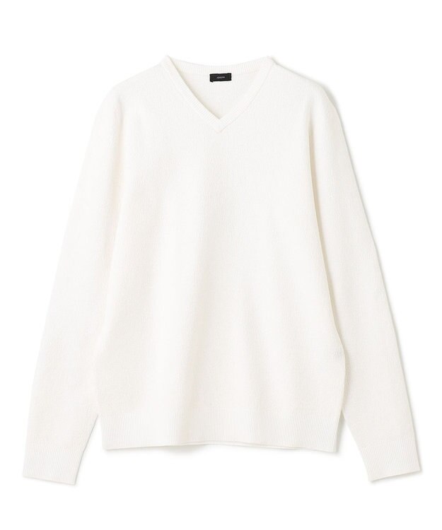 JOSEPH HOMME ライトアムンゼン　Vネックニット ホワイト系