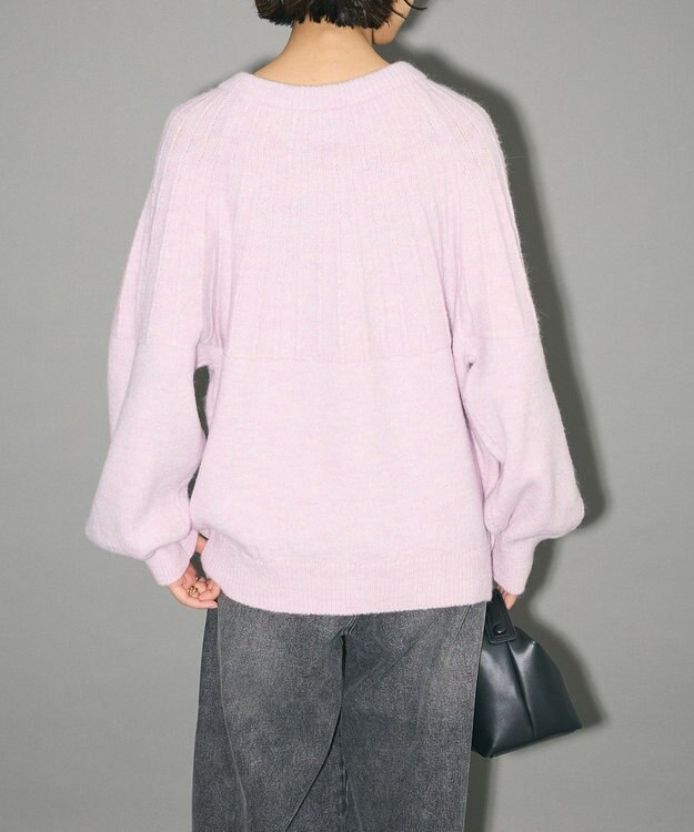 Green Parks ボウタイリボン付きニット Light Pink