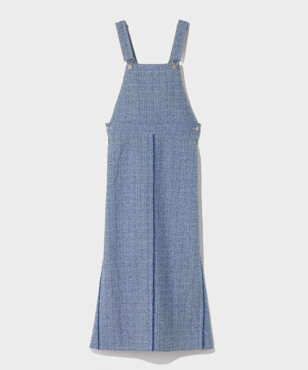 GRACE CONTINENTAL シャンブレーツイードジャンパースカート ブルー