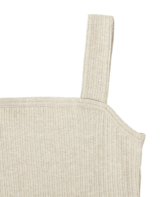 earth music&ecology チェーンリブラメカットタンクトップ Beige
