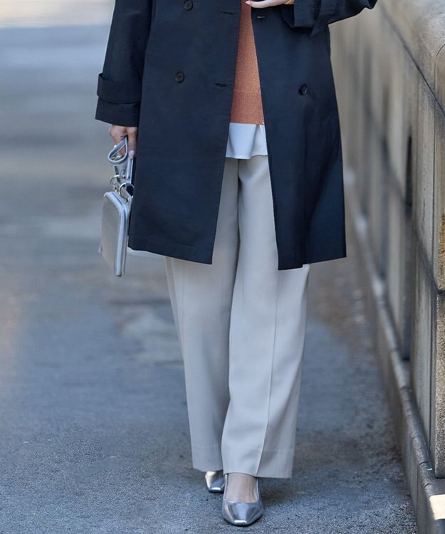 ICB ハイツイストドライメッシュ ワイドストレートパンツ トープ