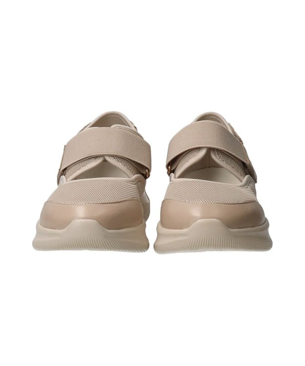 Bridget Birkin 【PARADIS COULEUR】ボリュームソールストラップスニーカー ベージュコンビ