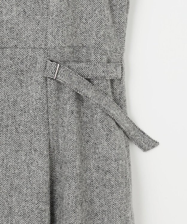 J.PRESS LADIES L 【WEB限定カラーあり】ツイードツイル ジャンパー ドレス ライトグレー系