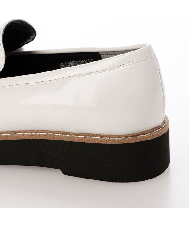 MODE ET JACOMO <carino>【レイン対応】【2WAY】厚底タッセルローファー ホワイト